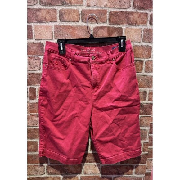 Gloria Vanderbilt Pants - Gloria Vanderbilt Amanda Bermuda Women's Sz 12 Khaki All Around Slimming Shorts